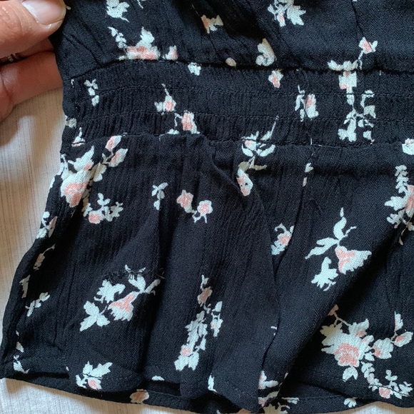 NWT A&F Abercrombie & Fitch floral corset peplum blouse - Picture 7 of 10